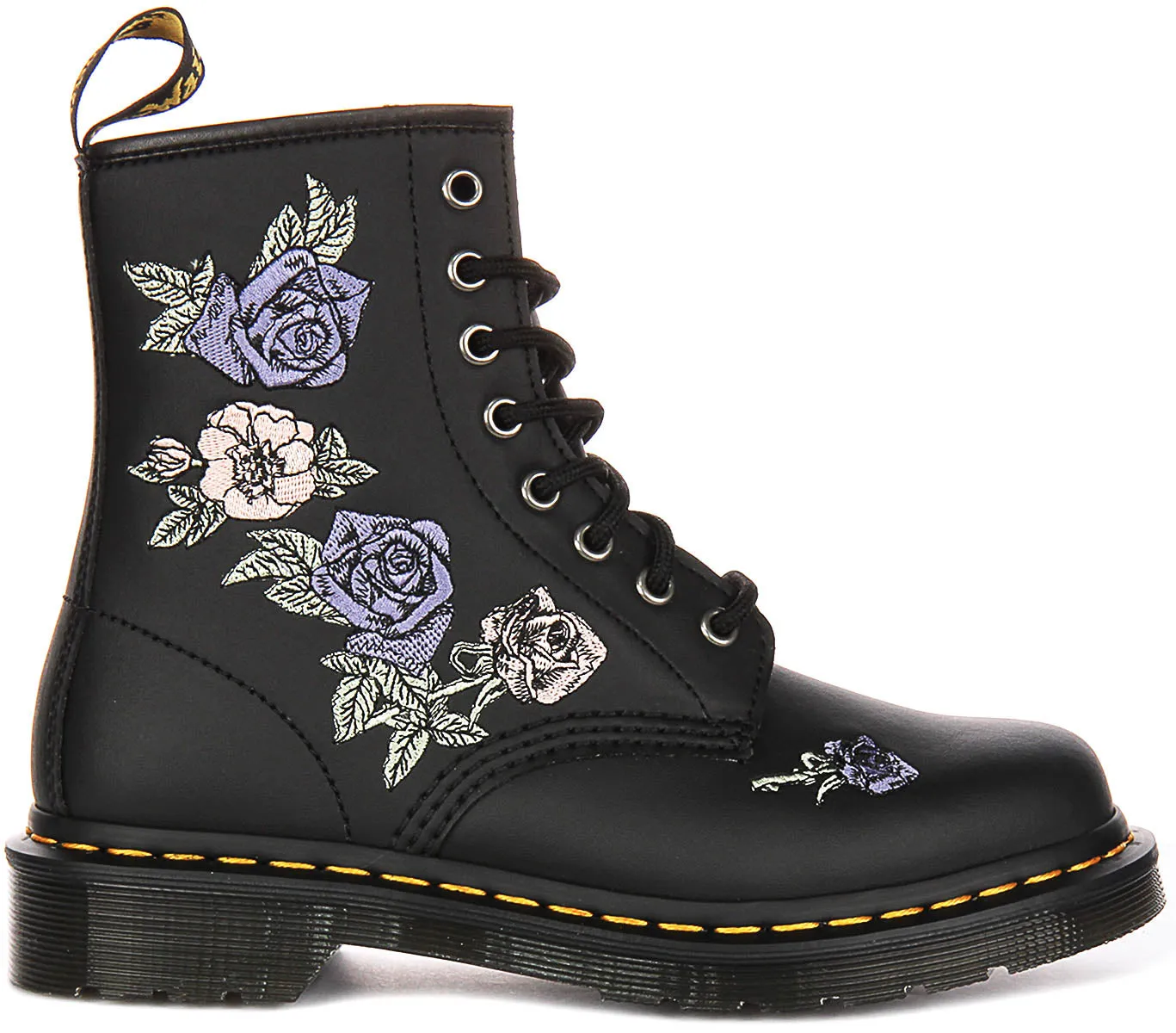 Dr Martens 1460 Vonda In Black Flower for Women