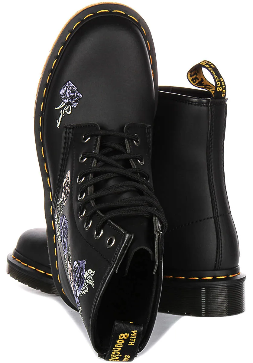 Dr Martens 1460 Vonda In Black Flower for Women