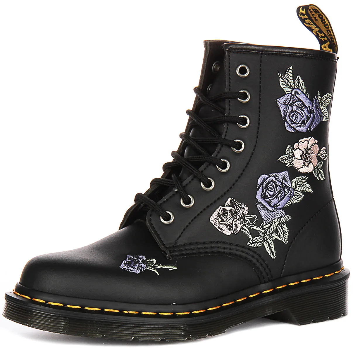 Dr Martens 1460 Vonda In Black Flower for Women
