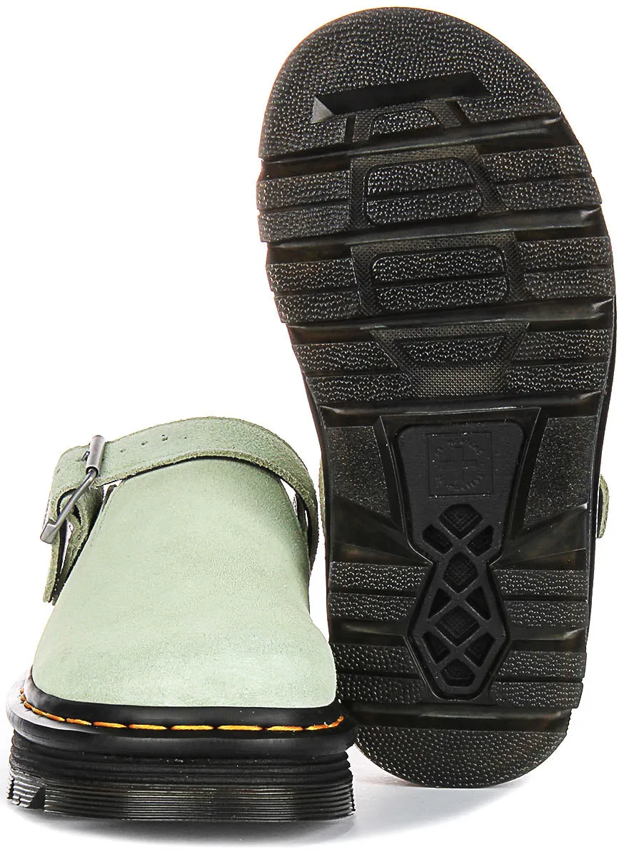Dr Martens Zebzag MULE In Sage Green for Women