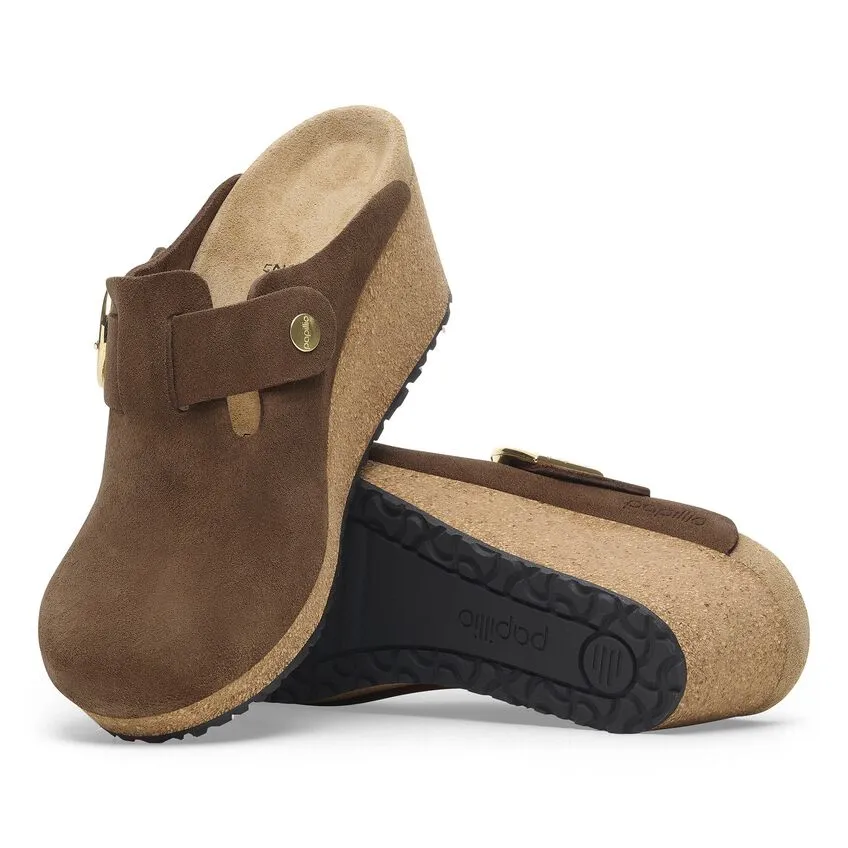 Fanny Ring Buckle - Dark Tea Suede||Fanny  boucle ronde - Sude th