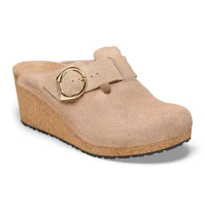 Fanny Ring Buckle - Warm Sand Suede||Fanny  boucle ronde - Sude sable chaud