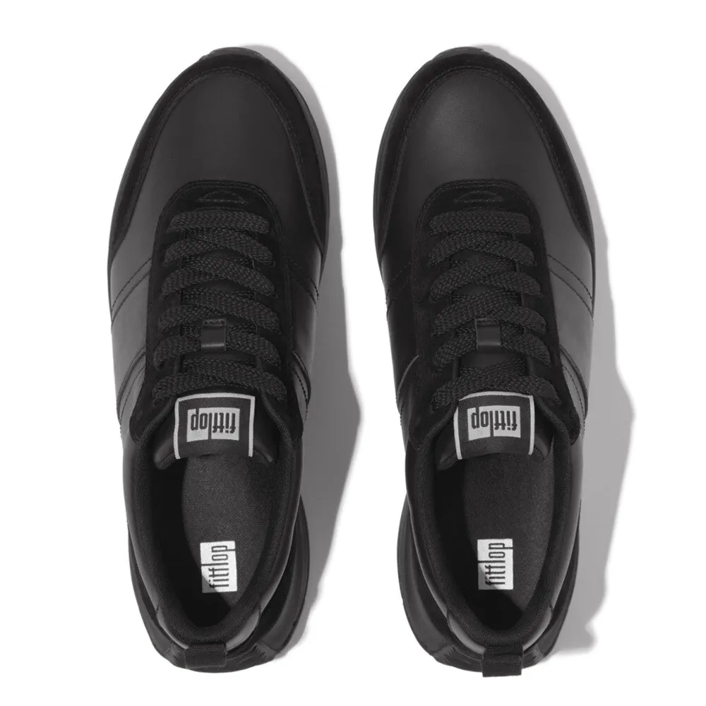 FITFLOP F-MODE FLOW MENS LEATHER/SUEDE SNEAKERS (Men)