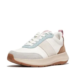 FITFLOP F-MODE FLOW SUEDE-MIX FLATFORM SNEAKERS