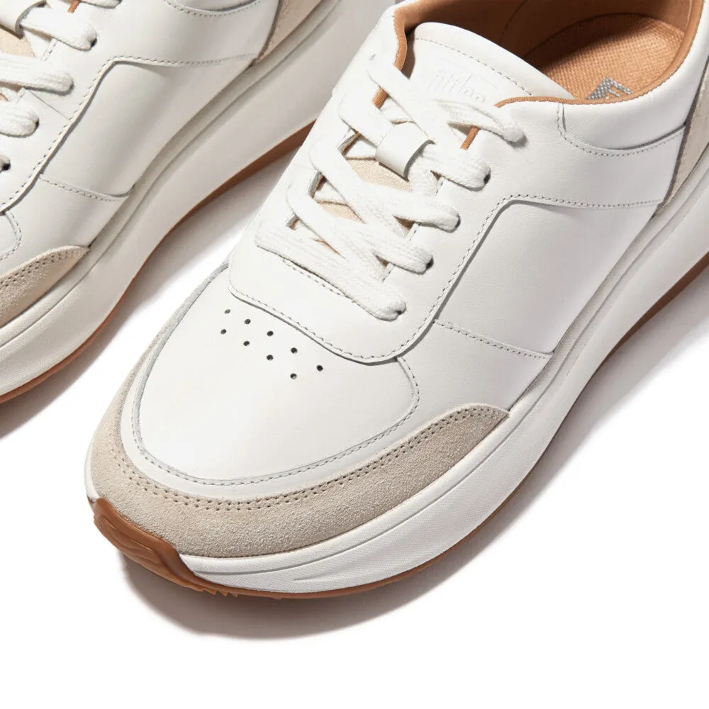 FITFLOP F-MODE LEATHER/SUEDE FLATFORM SNEAKERS (Women)