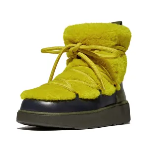 FITFLOP GEN-FF X ROKSANDA CURLY-SHEARLING LACE ANKLE BOOTS