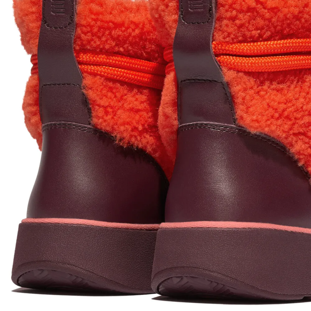 FITFLOP GEN-FF X ROKSANDA CURLY-SHEARLING LACE ANKLE BOOTS
