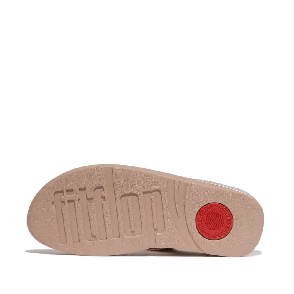 FITFLOP HALO BEAD-CIRCLE METALLIC TOE-POST SANDALS