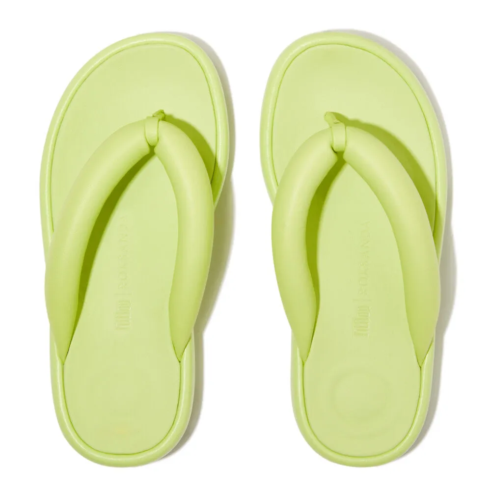 FITFLOP iQUSHION D-LUXE X ROKSANDA PAD. LEATHER FLIP-FLOPS