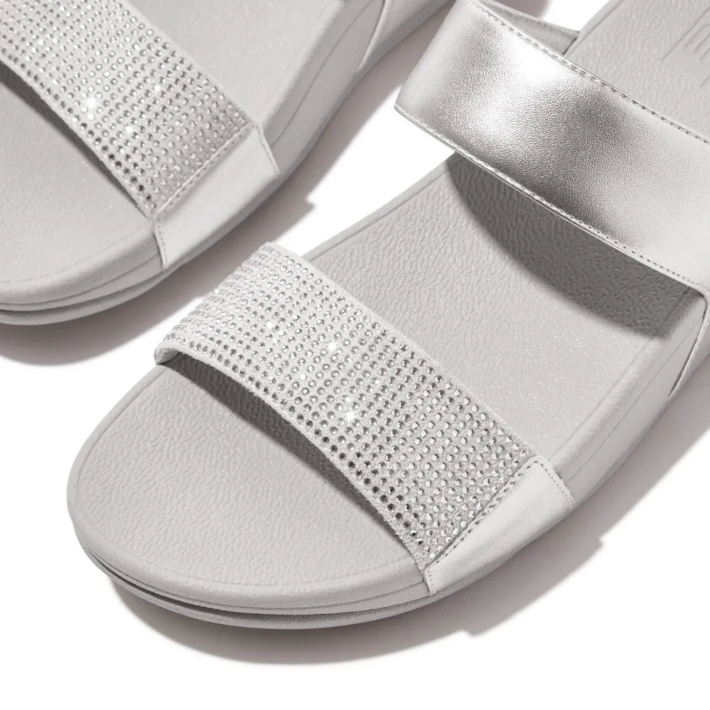 FITFLOP LULU CRYSTAL EMBELLISHED SLIDES