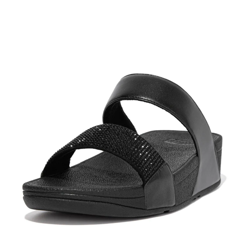 FITFLOP LULU CRYSTAL EMBELLISHED SLIDES