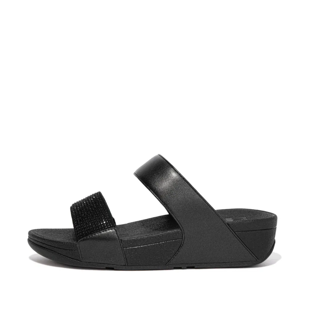 FITFLOP LULU CRYSTAL EMBELLISHED SLIDES