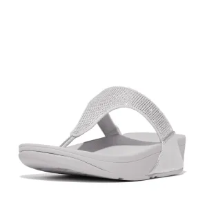 FITFLOP LULU CRYSTAL EMBELLISHED TOE-POST SANDALS