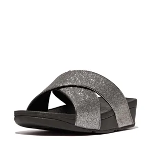 FITFLOP LULU GLITTERDUST CROSS SLIDES