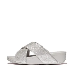 FITFLOP LULU GLITTERDUST CROSS SLIDES