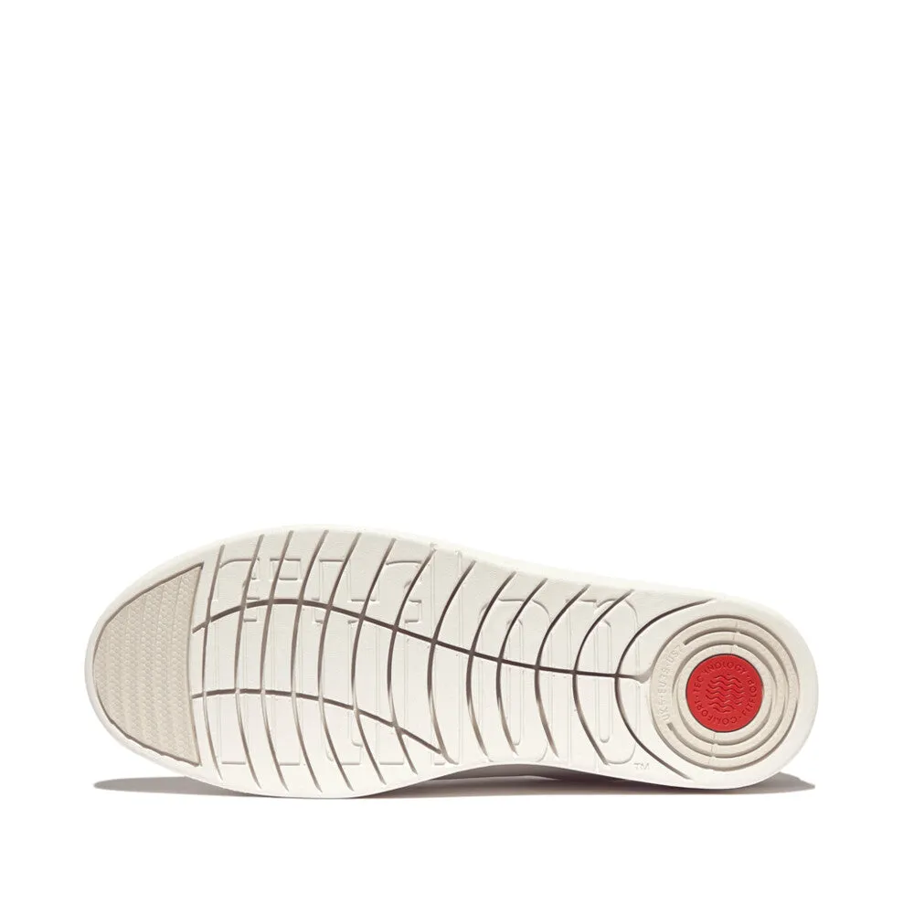 FITFLOP RALLY CRYSTAL-BACKTAB LEATHER SNEAKERS