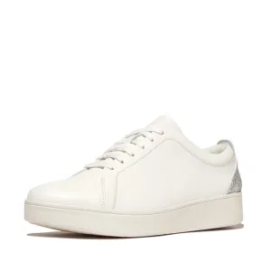 FITFLOP RALLY CRYSTAL-BACKTAB LEATHER SNEAKERS