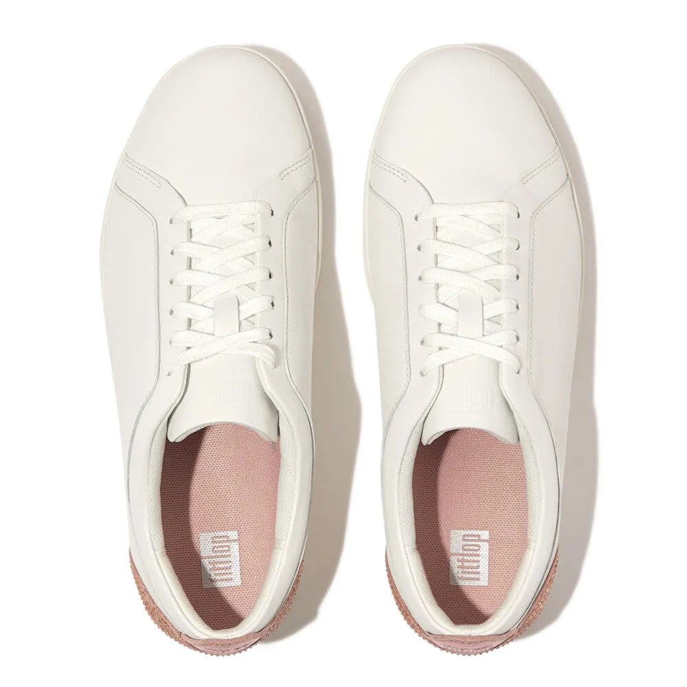 FITFLOP RALLY CRYSTAL-BACKTAB LEATHER SNEAKERS