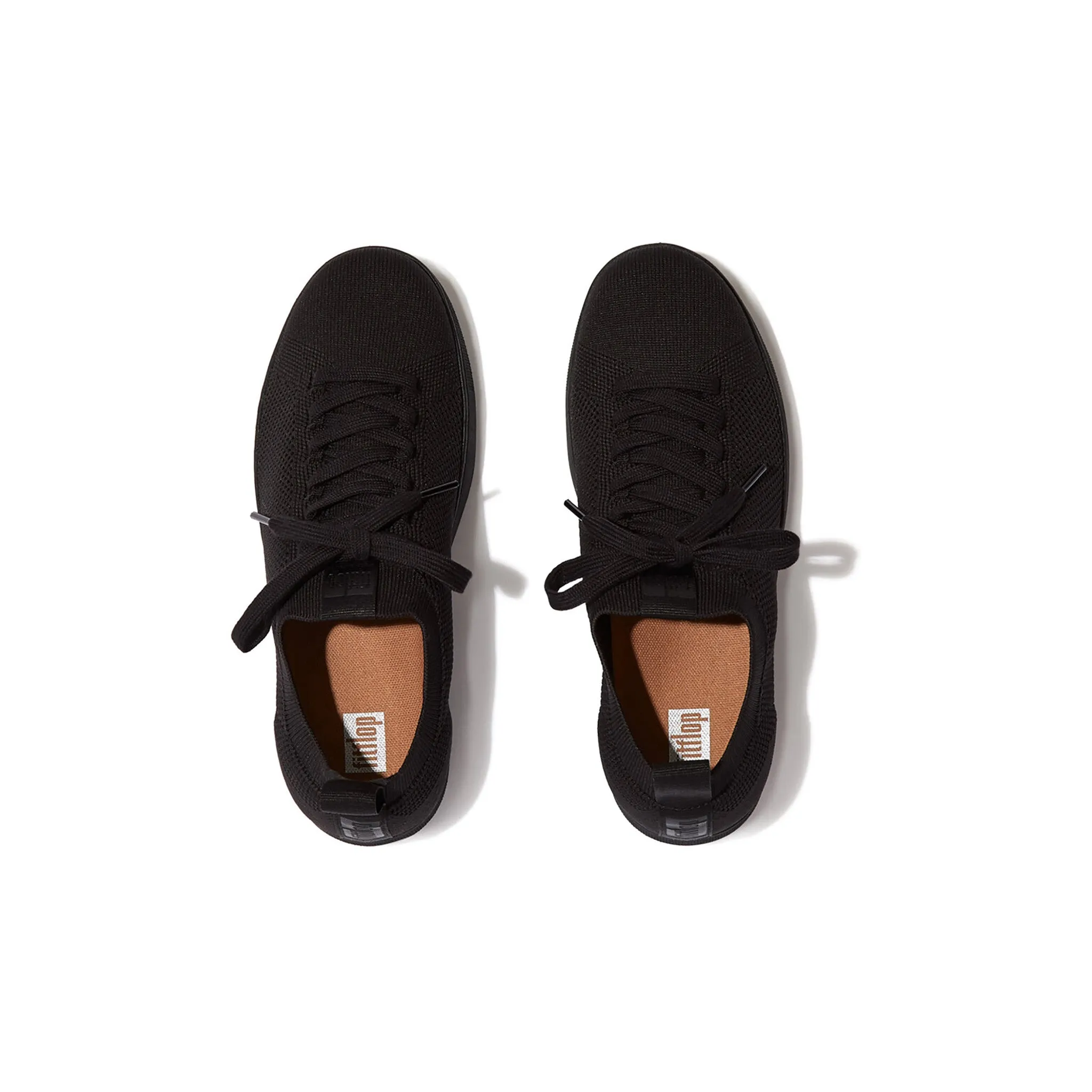 FITFLOP Rally e01 MULTI-KNIT Black Trainers (Women)