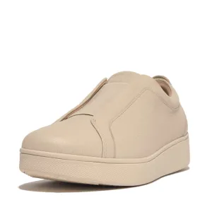 FITFLOP RALLY ELASTIC TUMBLED-LEATHER SLIP-ON SNEAKERS  (Women)