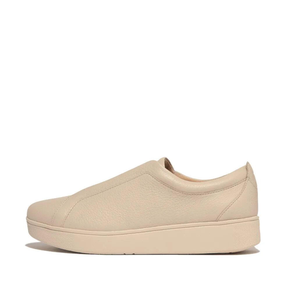FITFLOP RALLY ELASTIC TUMBLED-LEATHER SLIP-ON SNEAKERS  (Women)