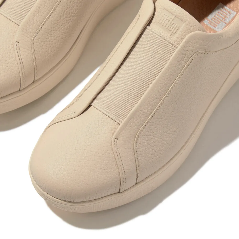 FITFLOP RALLY ELASTIC TUMBLED-LEATHER SLIP-ON SNEAKERS  (Women)