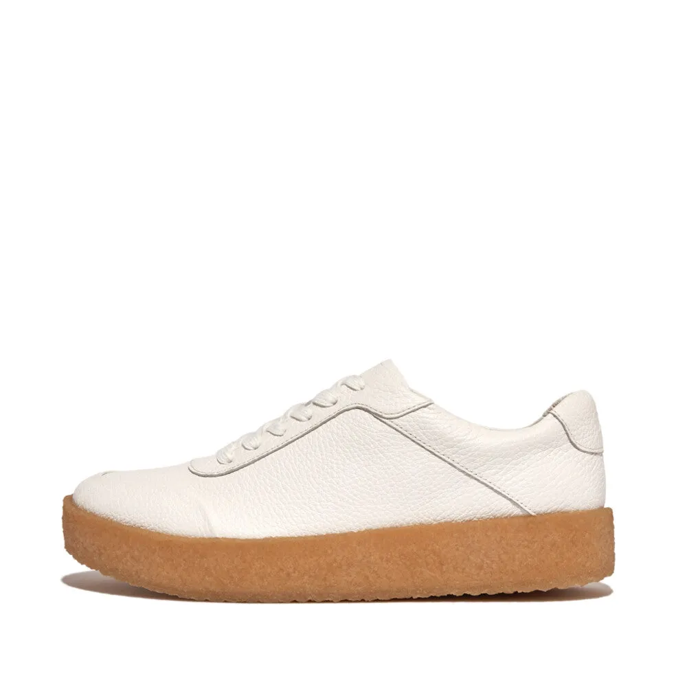 FITFLOP RALLY TUMBLED-LEATHER CREPE SNEAKERS