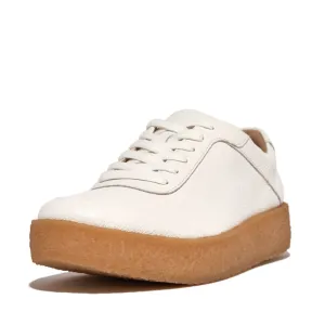 FITFLOP RALLY TUMBLED-LEATHER CREPE SNEAKERS