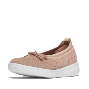 FITFLOP SUPER-Q BOW KNIT BALLET FLATS