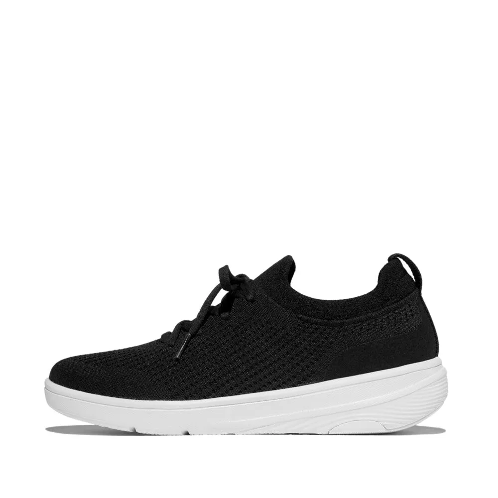 FITFLOP SUPER-Q KNIT SLIP-ON LACED SNEAKERS (WOMEN)