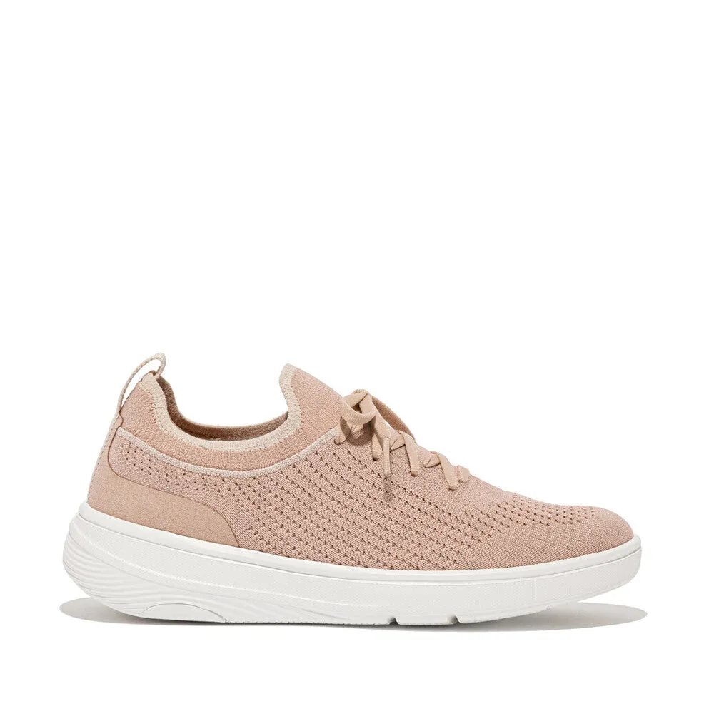 FITFLOP SUPER-Q KNIT SLIP-ON LACED SNEAKERS (WOMEN)