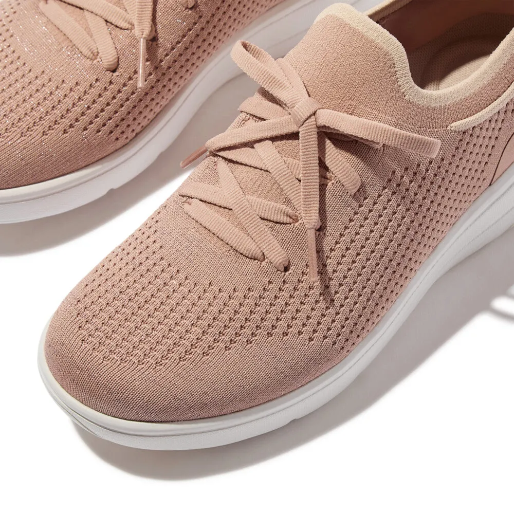 FITFLOP SUPER-Q KNIT SLIP-ON LACED SNEAKERS (WOMEN)