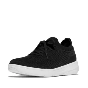 FITFLOP SUPER-Q KNIT SLIP-ON LACED SNEAKERS (WOMEN)