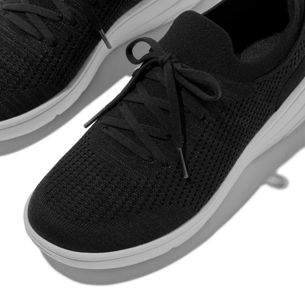 FITFLOP SUPER-Q KNIT SLIP-ON LACED SNEAKERS (WOMEN)