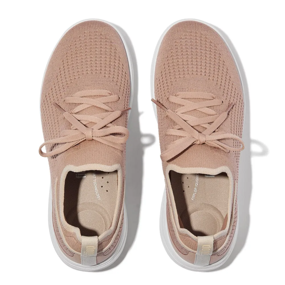 FITFLOP SUPER-Q KNIT SLIP-ON LACED SNEAKERS (WOMEN)