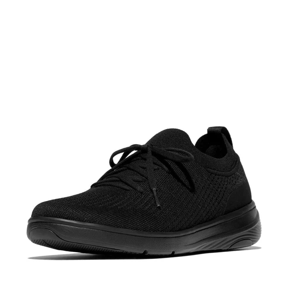 FITFLOP SUPER-Q KNIT SLIP-ON LACED SNEAKERS
