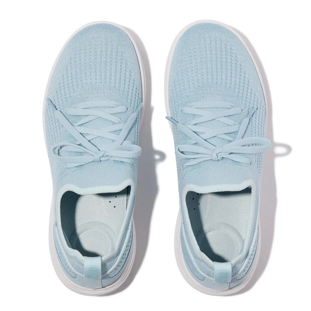 FITFLOP SUPER-Q KNIT SLIP-ON LACED SNEAKERS