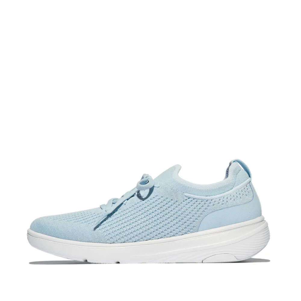 FITFLOP SUPER-Q KNIT SLIP-ON LACED SNEAKERS