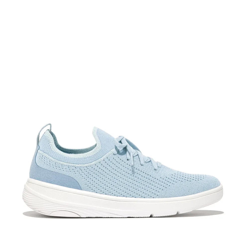 FITFLOP SUPER-Q KNIT SLIP-ON LACED SNEAKERS