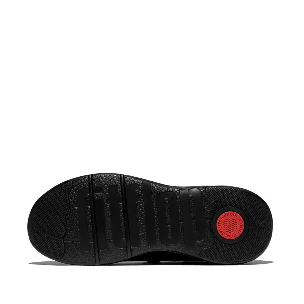 FITFLOP SUPER-Q KNIT SLIP-ON LACED SNEAKERS