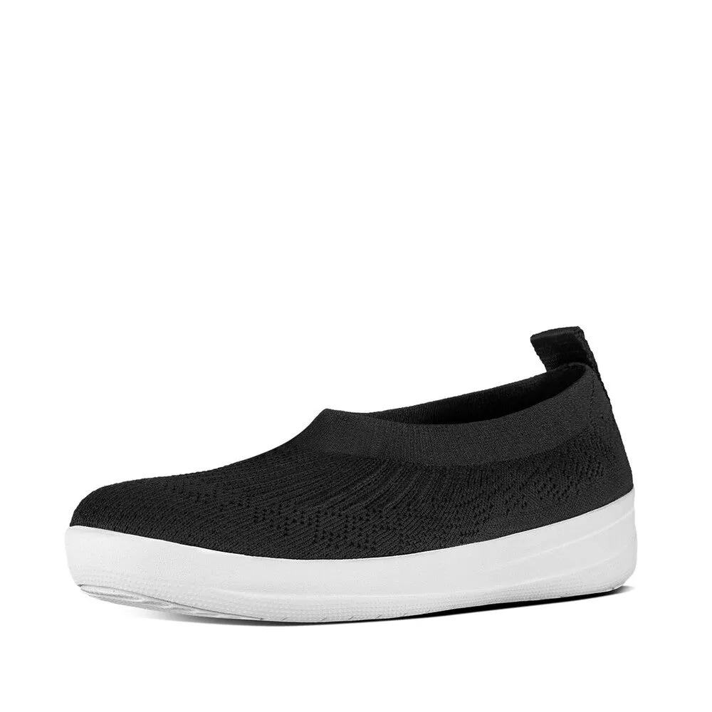 FITFLOP UBERKNIT SLIP-ON BALLERINA WITH BOW