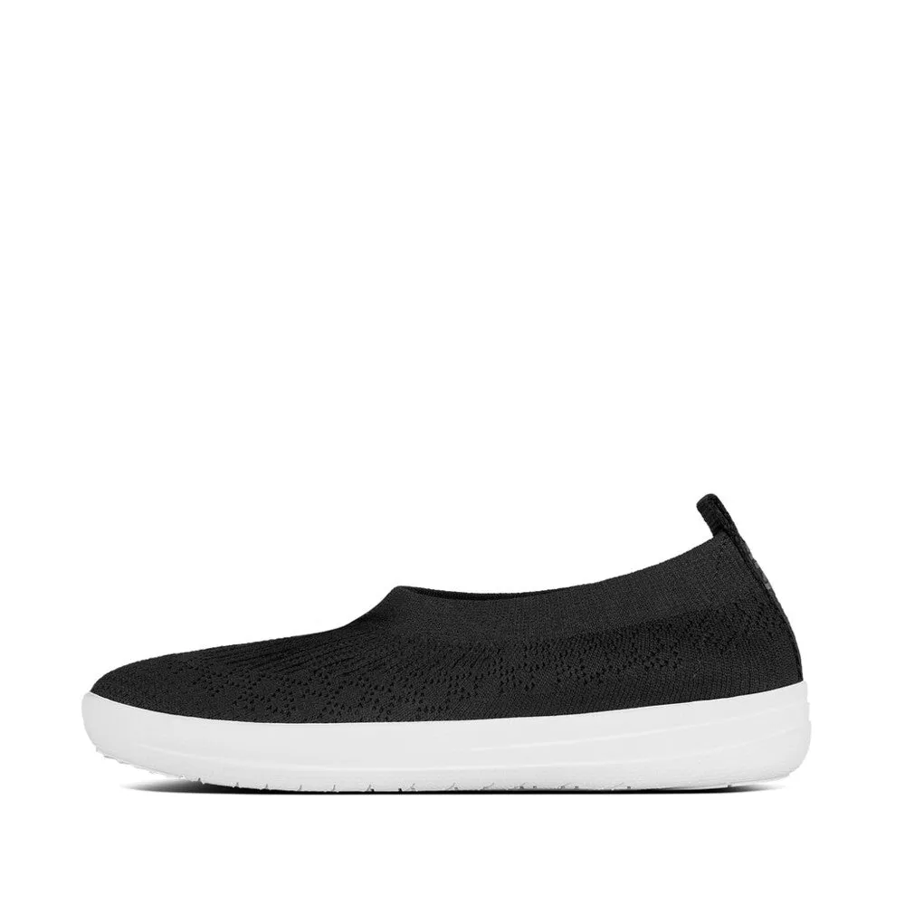 FITFLOP UBERKNIT SLIP-ON BALLERINA WITH BOW