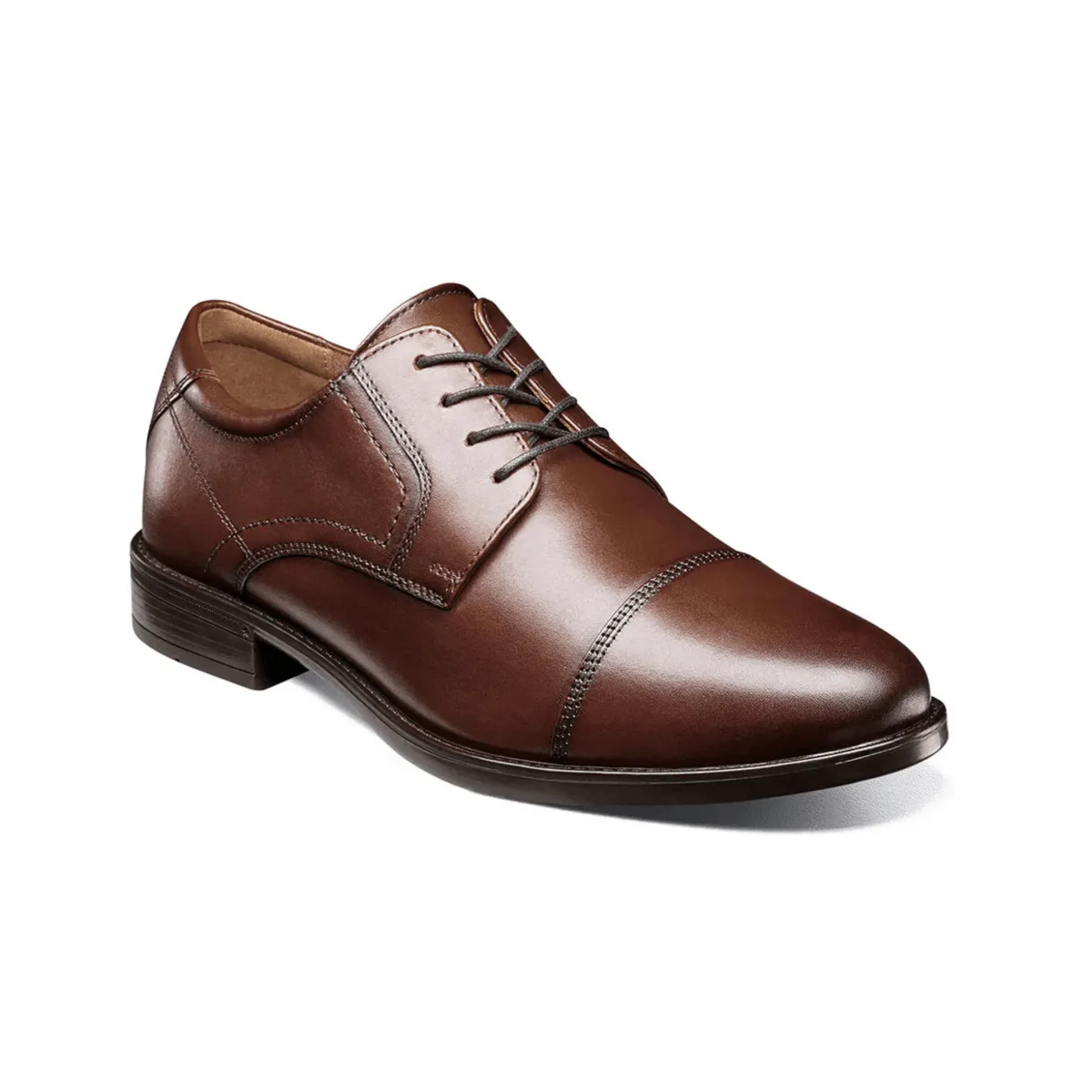 Florsheim Men's Midtown Cap Toe Oxford Cognac Leather