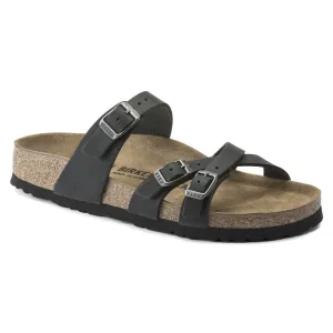 Franca - Black Oiled Leather||Franca - Cuir huil noir