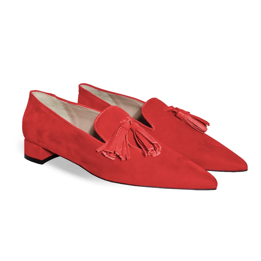 FREYA RED SUEDE