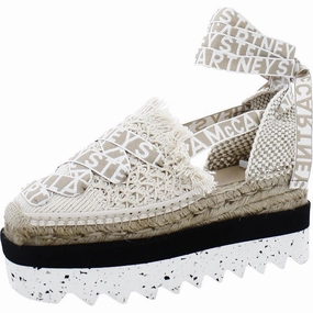 Gaia Womens Woven Ankle Strap Slingback Sandals