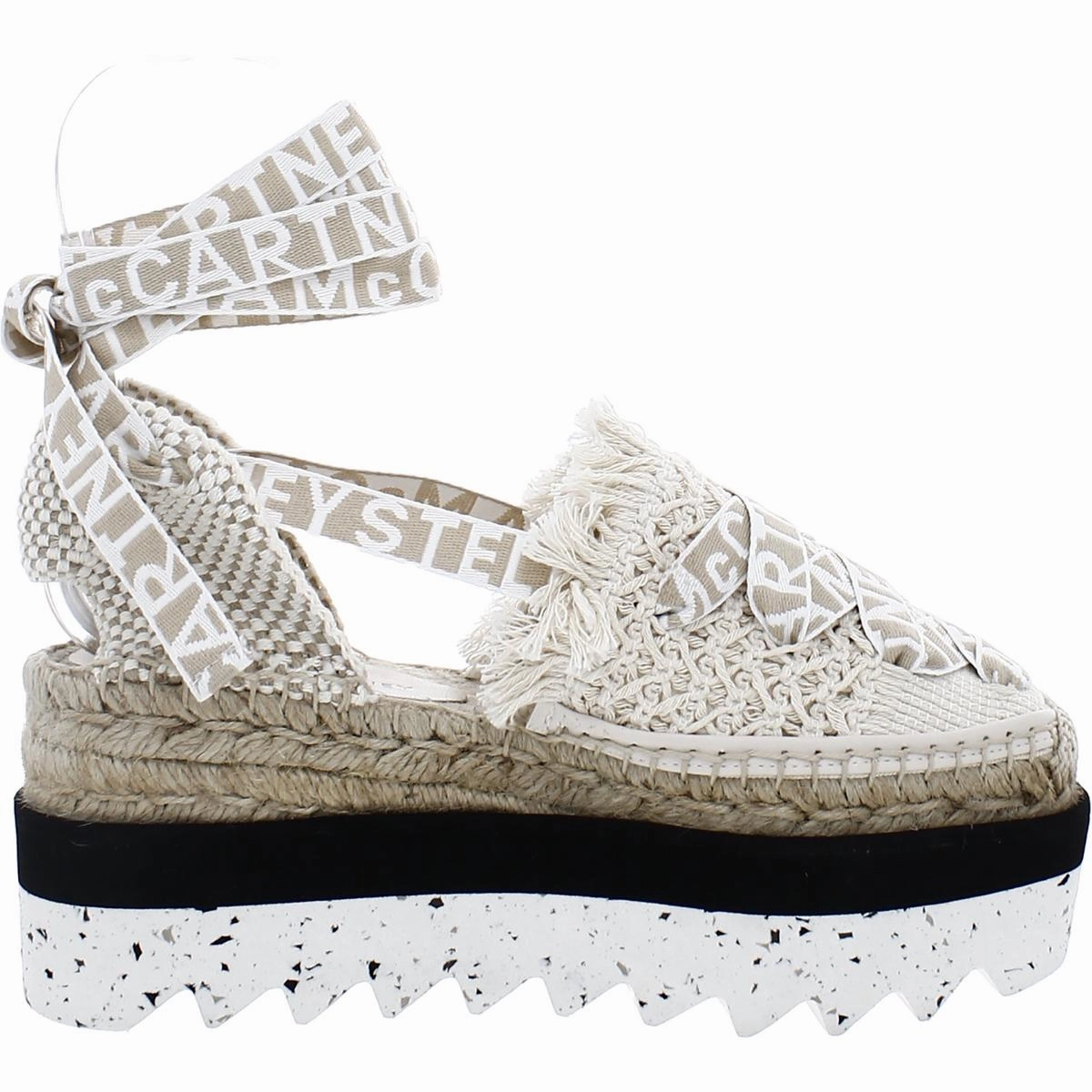 Gaia Womens Woven Ankle Strap Slingback Sandals