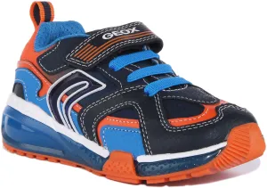 Geox J Bayonce In Navy Red For Kids