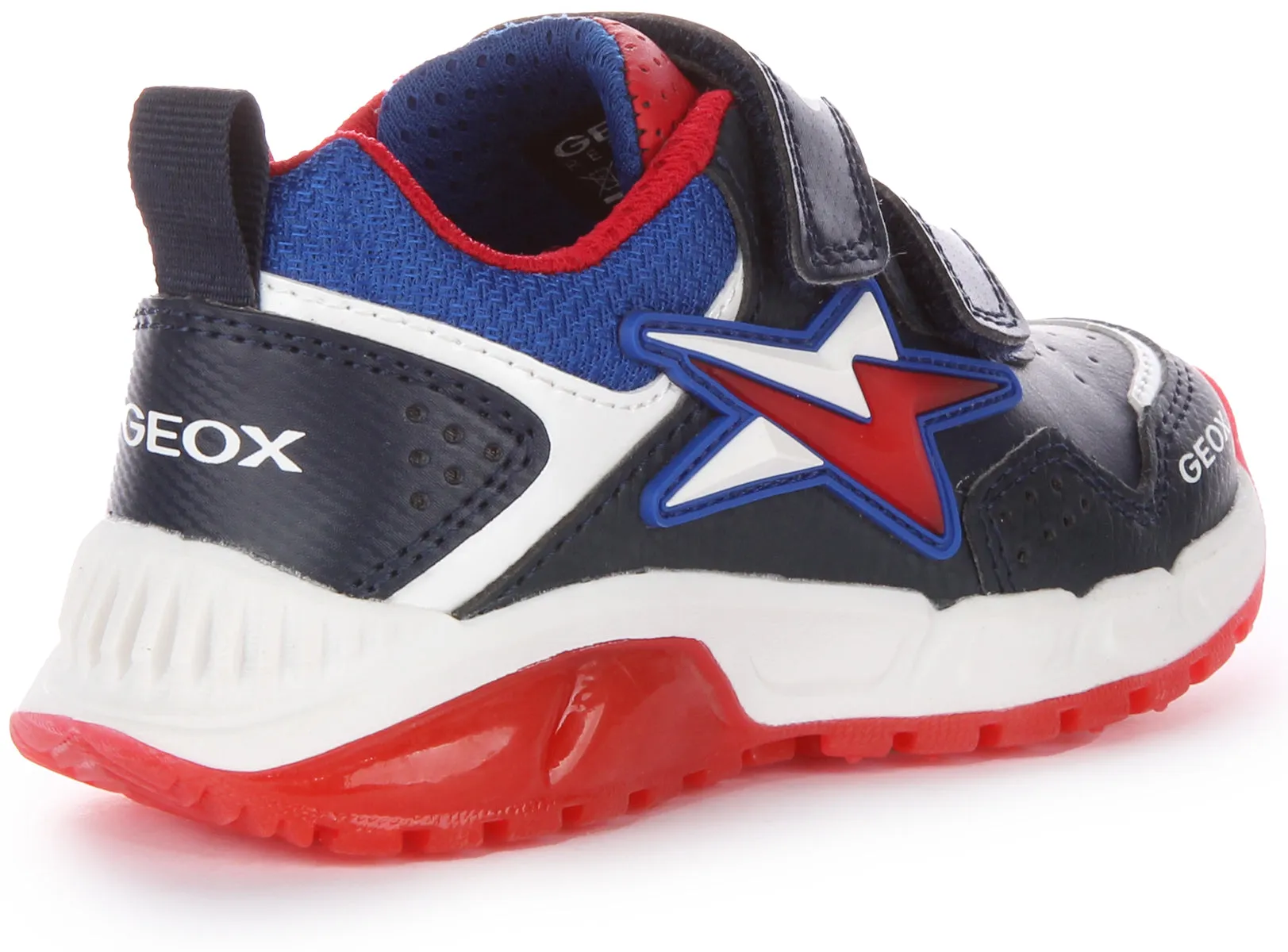 Geox J Spaziale In Navy Red For Kids