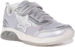 Geox J Spaziale In Silver For Kids